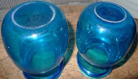 diamond regisration mark base Stevens and Williams princess hyacinth vase
