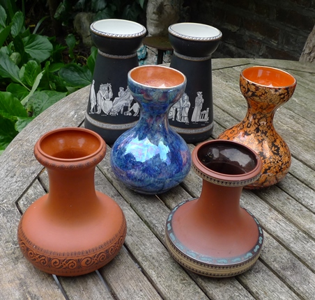 pottery hyacinth vases